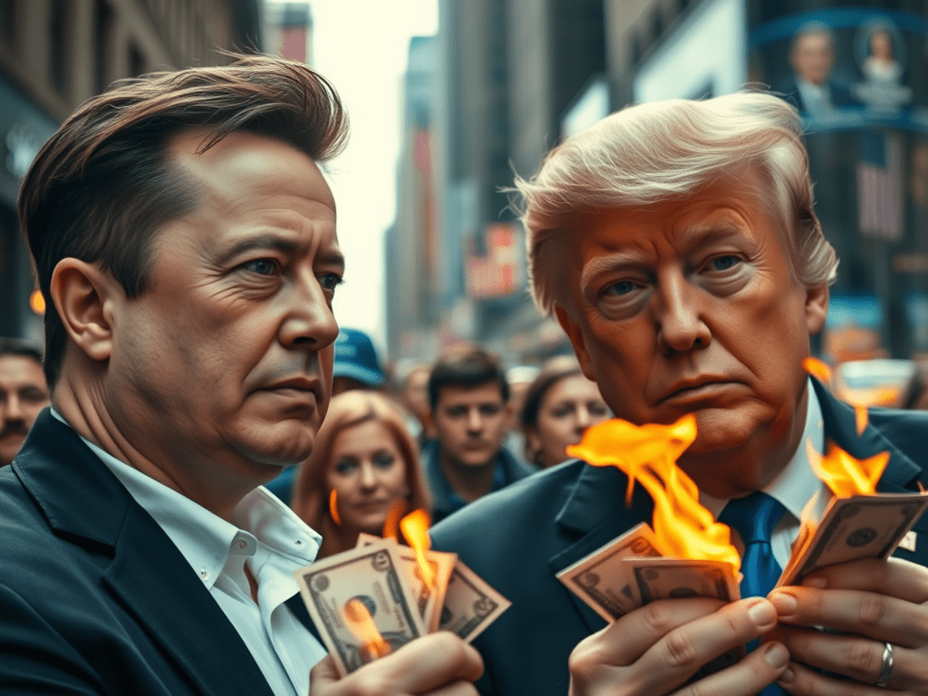 Elon Musk and Donald Trump are concerned bout the bankrupt of the America