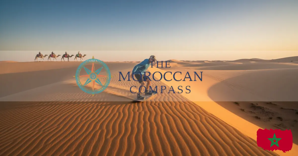 Sandboarding in Morocco