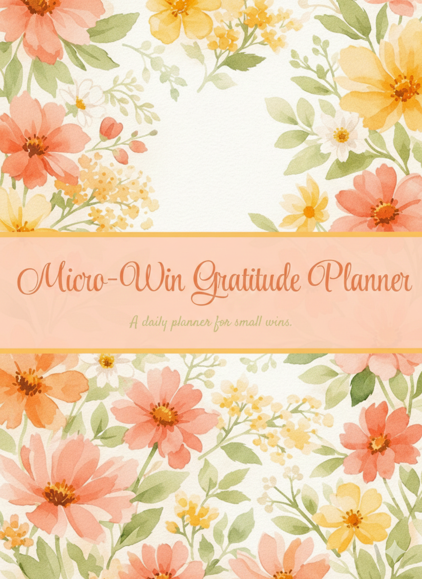 Digital Gratitude Planner for Daily Reflection