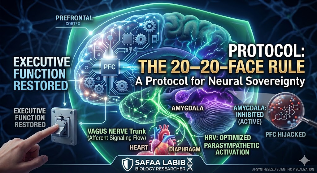 AI-generated diagram showing the Prefrontal Cortex failure and Amygdala overheating during emotional dysregulation.