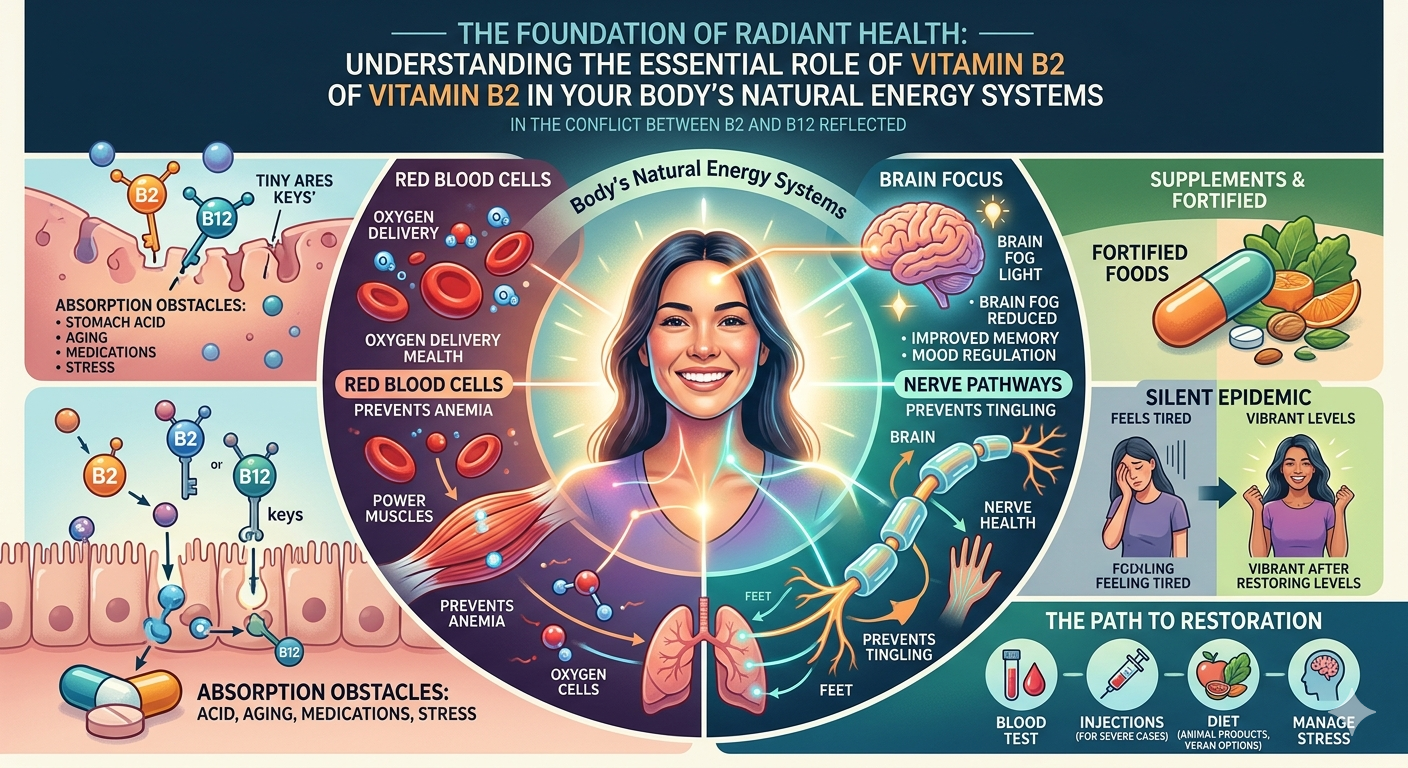 The Foundation of Radiant Health: Understanding the Essential Role of Vitamin B12 in Your Body’s Natural Energy Systems