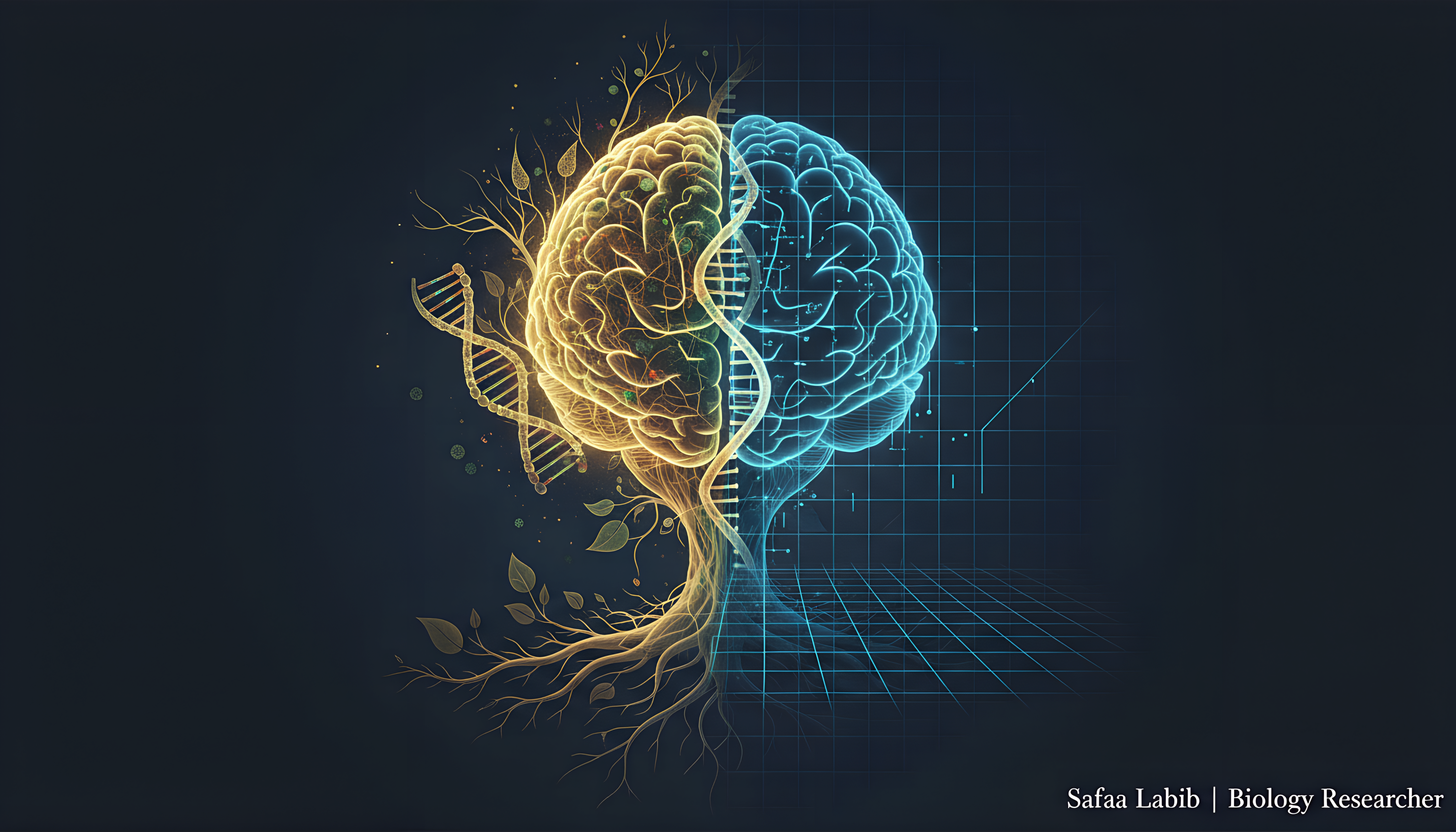 Scientific visualization of the evolutionary mismatch between ancient human physiology and modern digital environments.