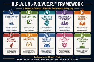 An Introduction to My B.R.A.I.N.-P.O.W.E.R.™ Framework:A Conceptual and Practical Model for Lifelong Cognitive Health by Dr Mehmet Yildiz 
