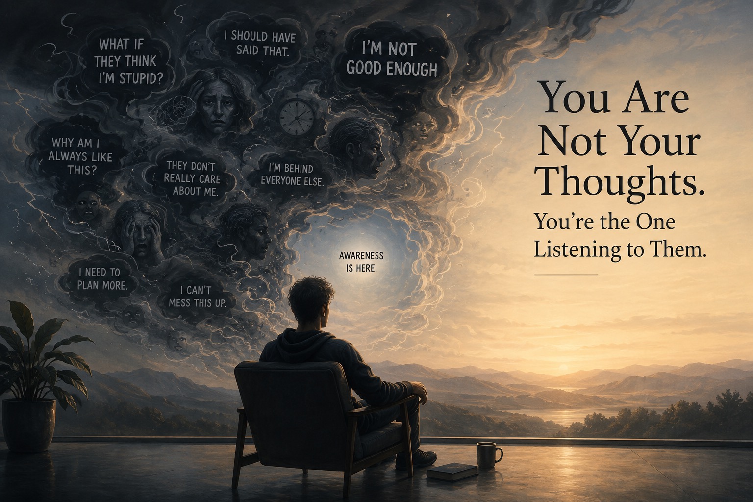 You Are Not Your Thoughts. You’re the One Listening to Them.