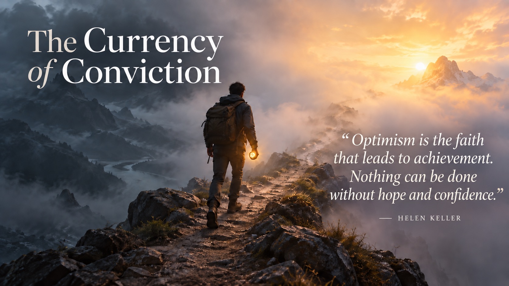 The Currency of Conviction: Why Optimism Is an Action, Not a Mood