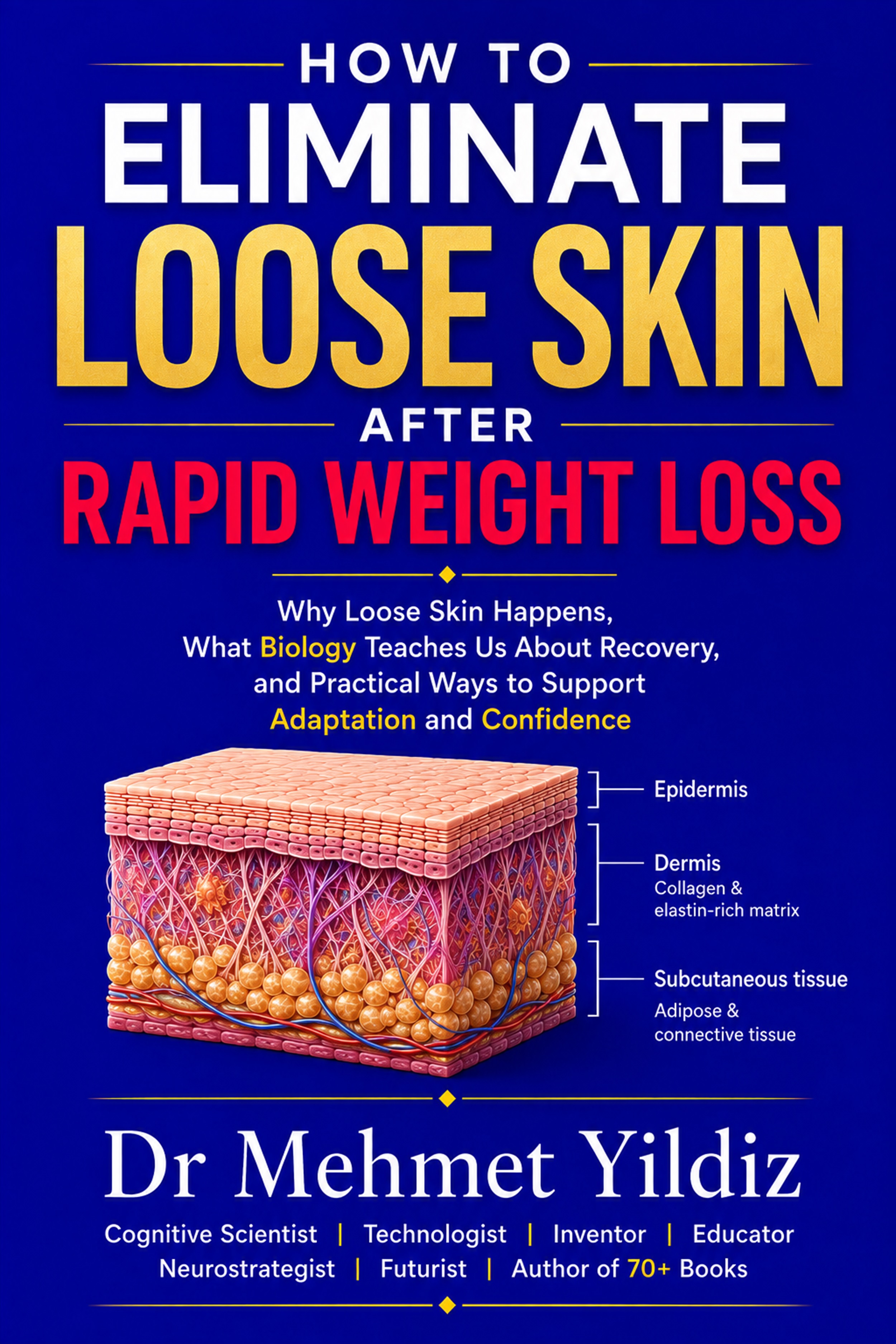 How to Eliminate Loose Skin After Rapid Weight Loss: A Practical Guide Based on Personal Experience and Biological Science by Dr Mehmet Yildiz. ISBNs: 9798171573492, 9798171570859, 9780466385125, EAN: 2940184875491